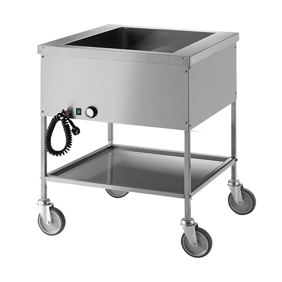 Bain Marie Wagen Mit Zwischenboden Becken Temperatur X Gn