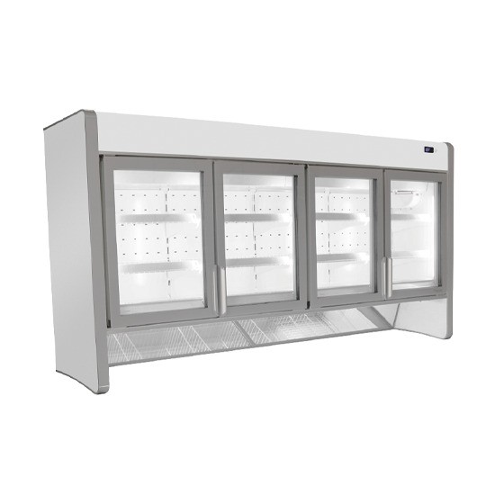 Tiefkühlaufsatz mit 4 Glastüren für BCZ0022, -16°/-24°C, 878 (554) Liter